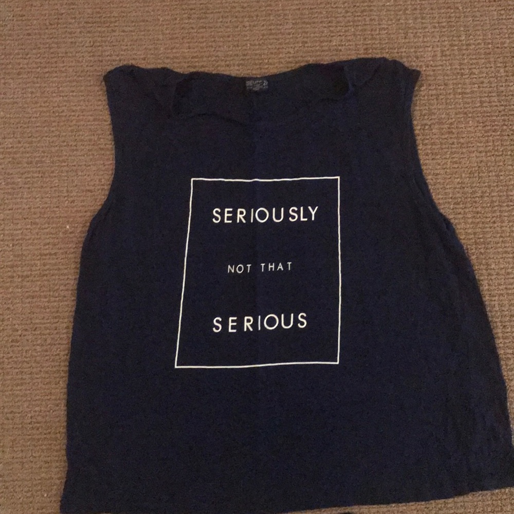 Graphic sleeveless tee